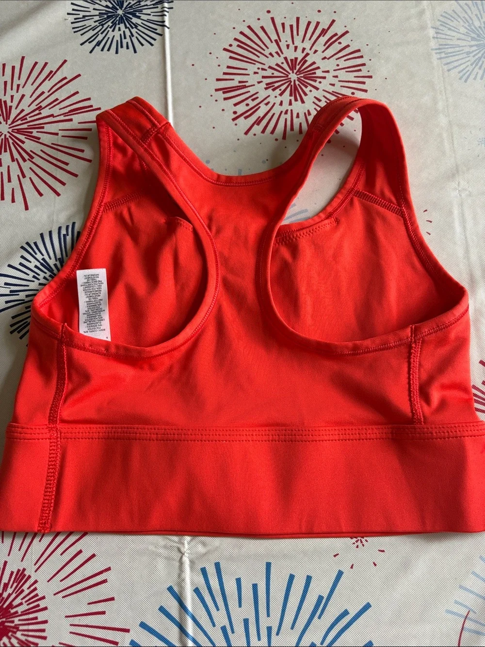 ORANGE NIKE SPORTS BRA